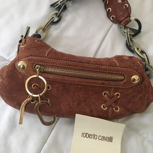 Roberto Cavalli hand bag in leather